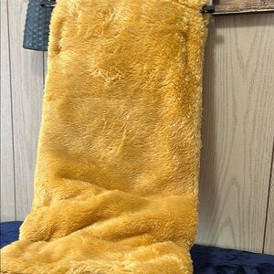 Plush Yellow Throw Blanket